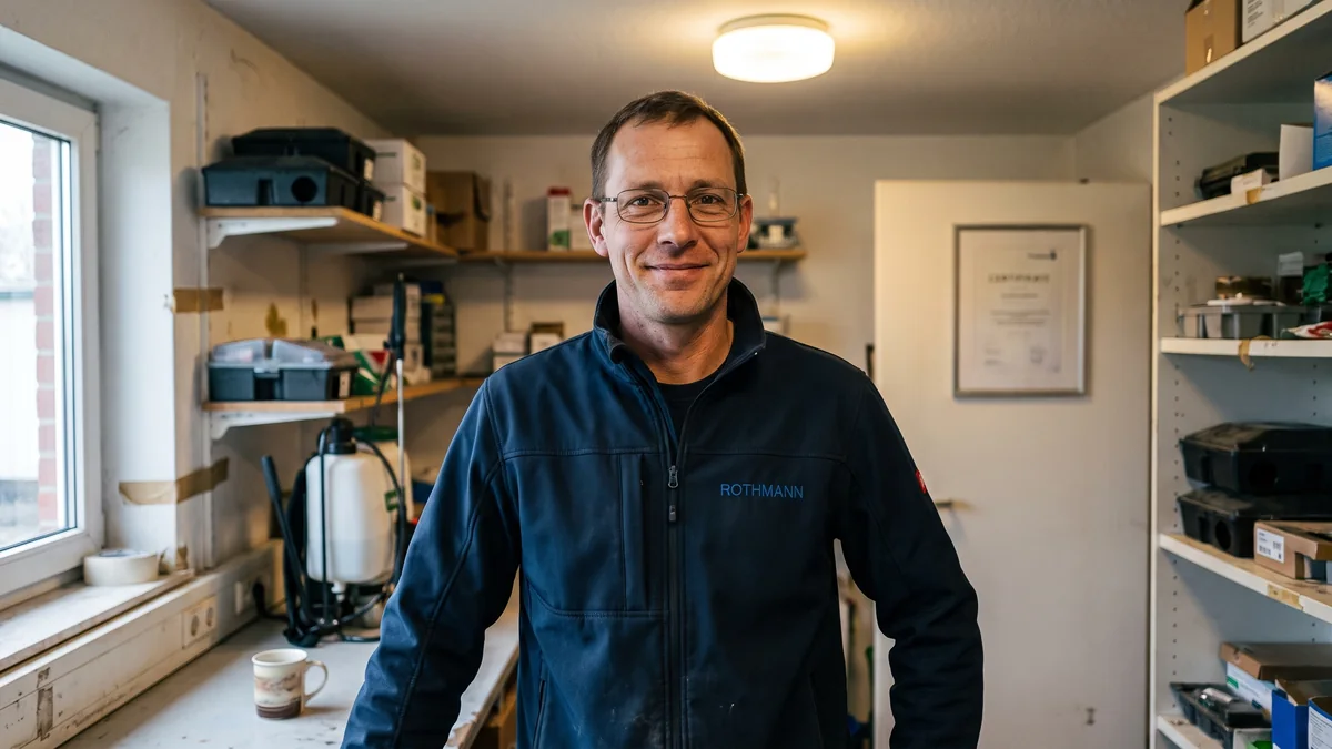 Oliver Rothmann – Inhaber · Geprüfter Schädlingsbekämpfer (IHK) · Fachbetrieb